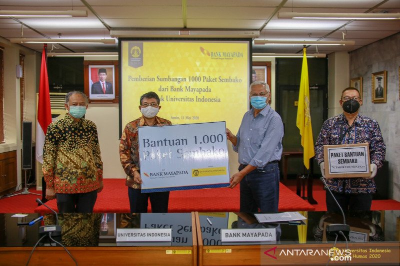 UI terima bantuan 1.000 paket sembako