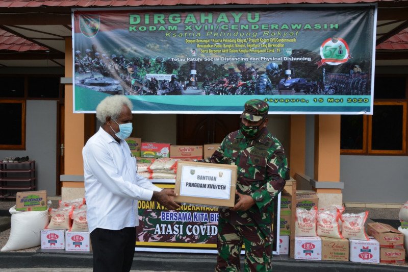 Bantuan sembako Kodam XVII/Cenderawasih