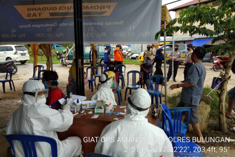 Tujuh orang positif dari hasil rapid test di pasar Bulungan