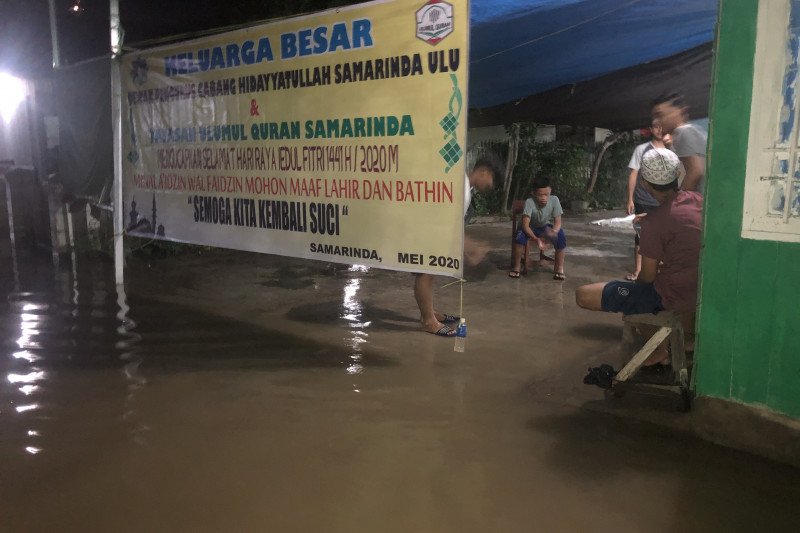 Samarinda dilanda banjir di malam Lebaran