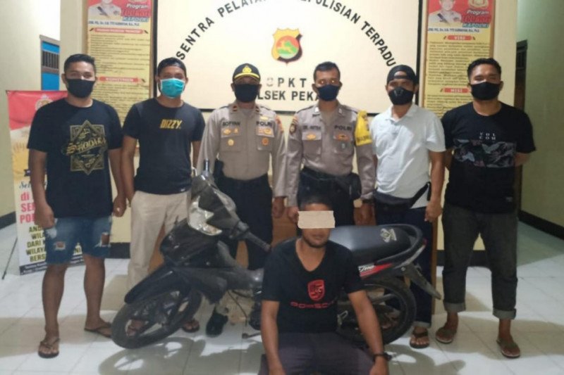 Berkat CCTV curi motor petani, si Rambo tak berkutik saat ditangkap polisi