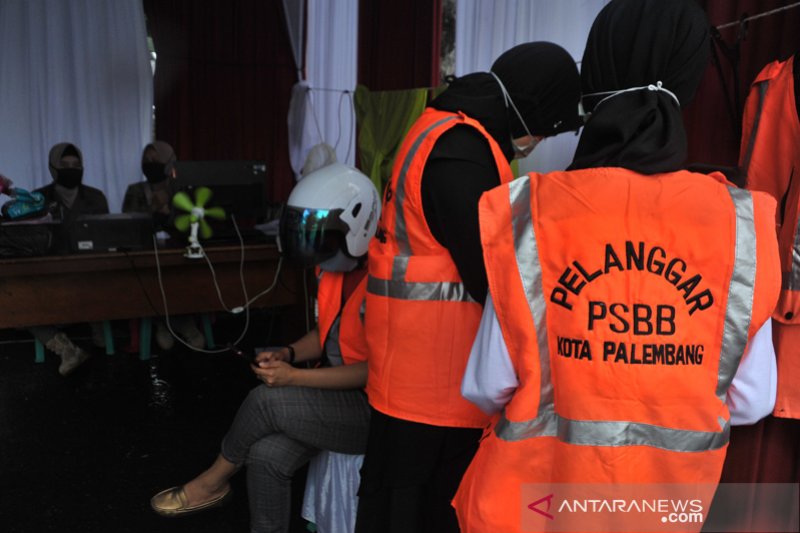 Beginilah sanksi pelanggar PSBB Palembang