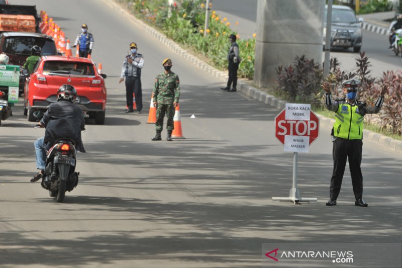 Sanksi PSBB di Palembang mulai diberlakukan