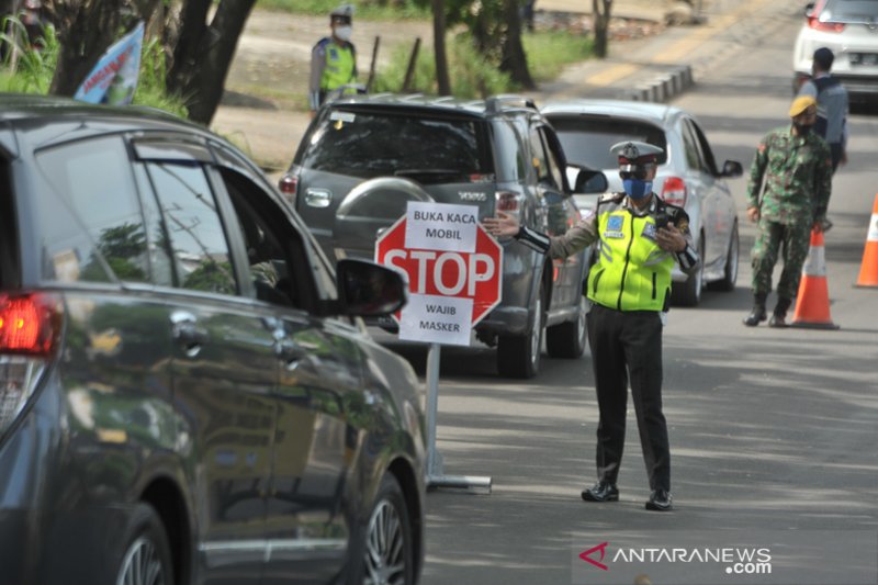 Sanksi PSBB di Palembang mulai diberlakukan