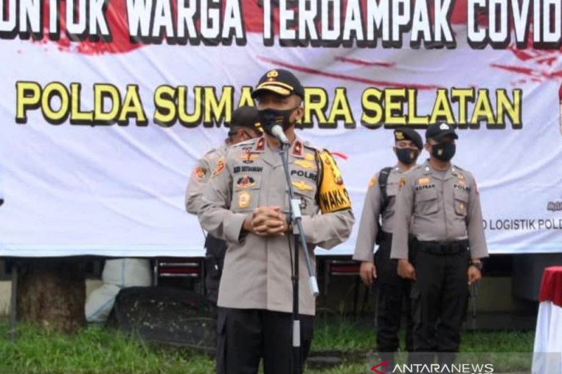 Polda galakkan sedekah bantu korban COVID-19 di Sumsel