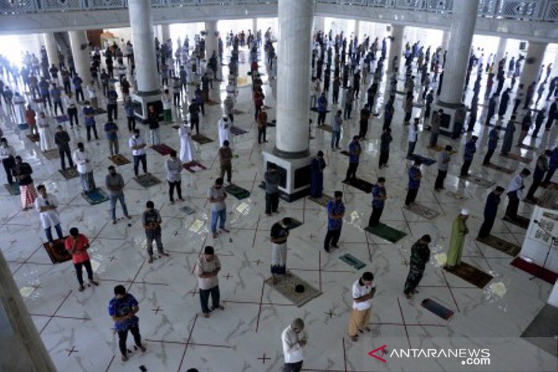 Masjid Agung Syekh Yusuf kembali laksanakan shalat jumat