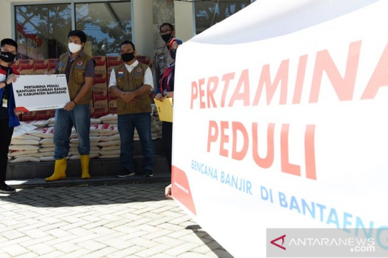 Bantuan Pertamina MOR VII untuk korban banjir bandang Bantaeng