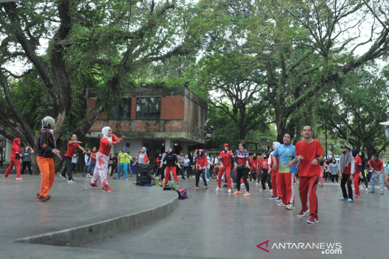 Kawasan CFD Kambang Iwak  Palembang Ramai dikunjungi warga