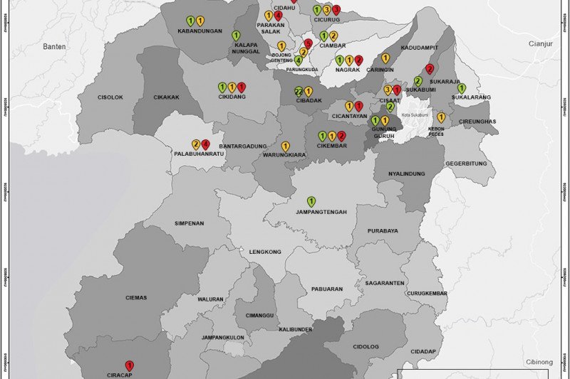Kasus positif COVID-19 di Kabupaten Sukabumi melonjak