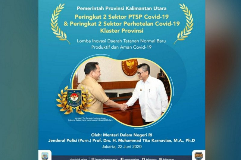 Hadapi "new normal", Kaltara raih dua penghargaan nasional