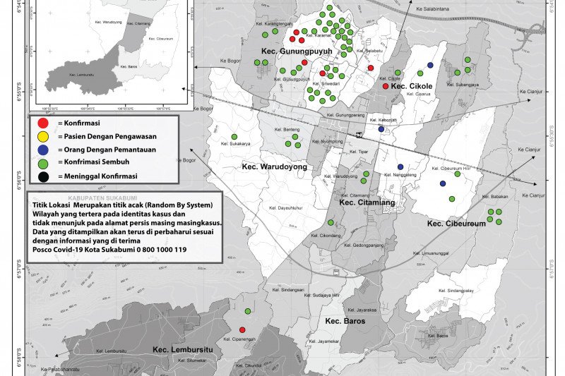 Di Kota Sukabumi, pasien COVID-19 sembuh bertambah