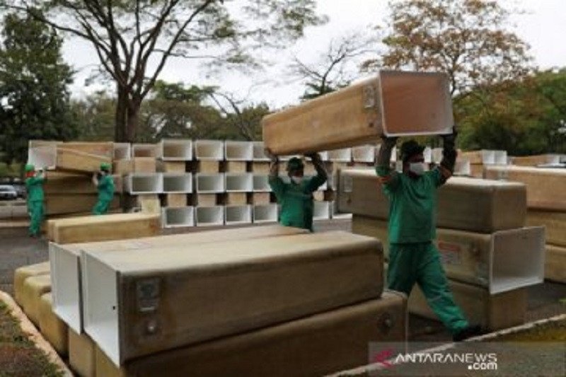 Korban meninggal infeksi corona di Brazil lampaui 60.000 jiwa