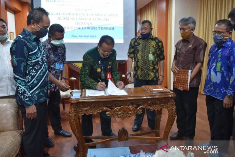 Gubernur-BKSDA Sulteng tandatangani PKS pembangunan tujuh ruas jalan