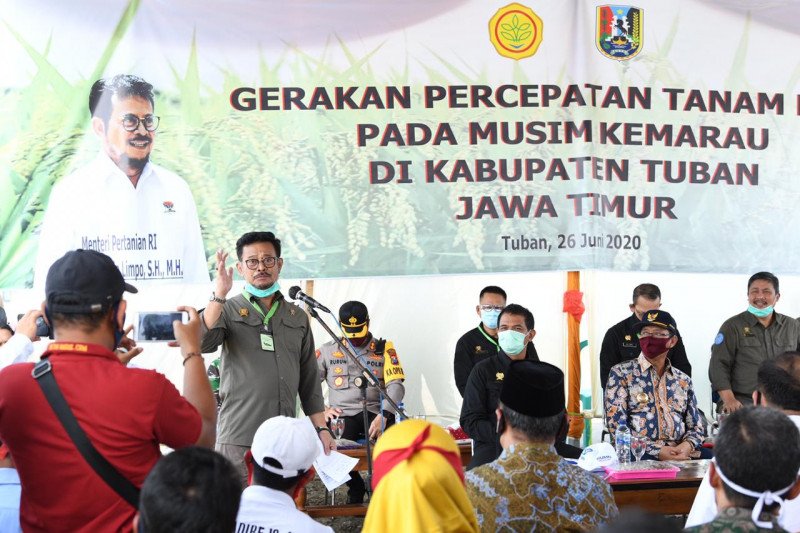 Menteri Pertanian : Jangan ada lahan menganggur di daerah