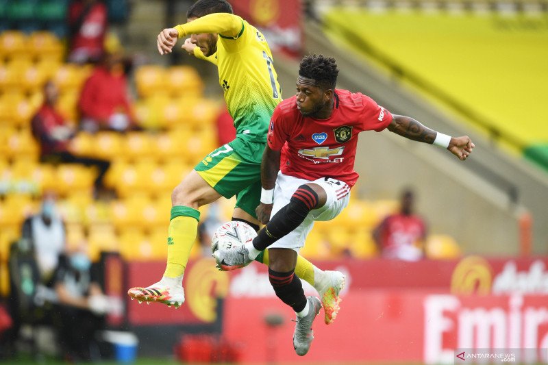MU butuh babak tambahan untuk lewati 10 pemain Norwich