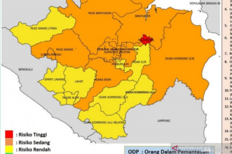 Update 1 Juli Kasus Covid 19 Di Sumsel Bertambah 29 Orang Seorang Pegawai Samsat Di Pagaralam Positif Antara News Sumatera Selatan