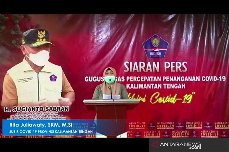 Positif COVID-19 Kalteng bertambah 40 orang dan sembuh 36 orang