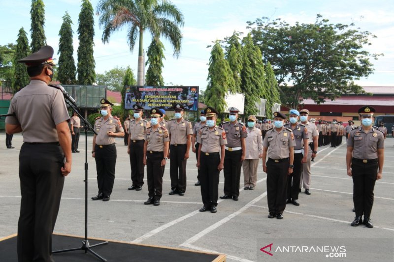 635 personel Polda Sulteng naik pangkat