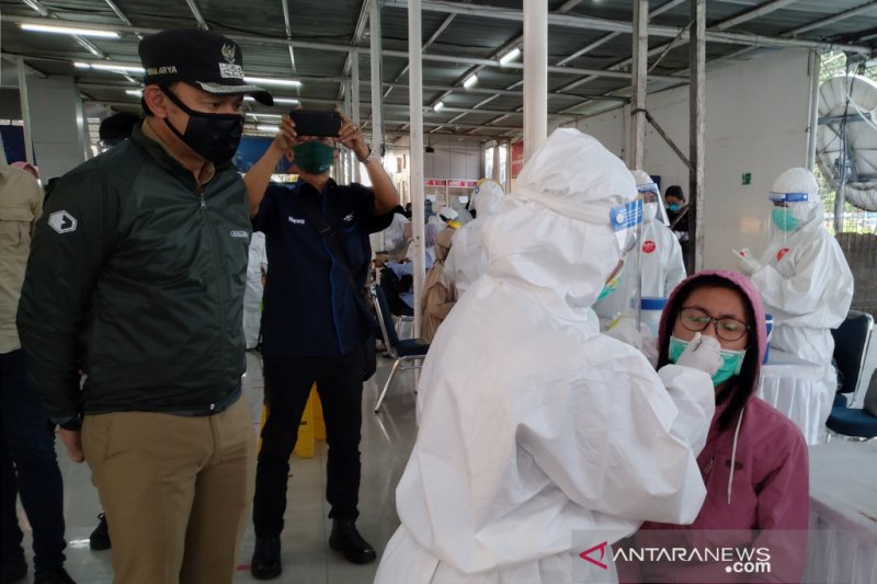 Pemkot  Bogor gelar tes usap di Stasiun Bogor