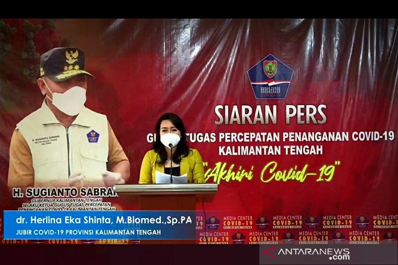Pasien sembuh dari COVID-19 di Kalteng capai 57,19 persen