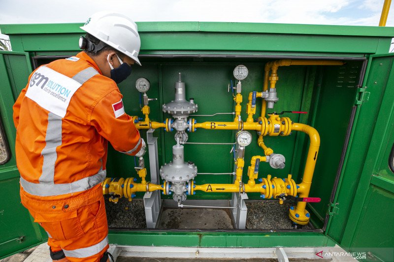 Pemerintah teken kontrak pembangunan 60.875 jaringan gas rumah tangga termasuk Cirebon