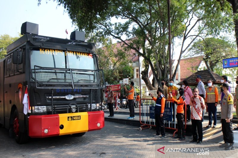 Tangani COVID-19 di Solo, tim gabungan kembali lakukan penyemprotan disinfektan