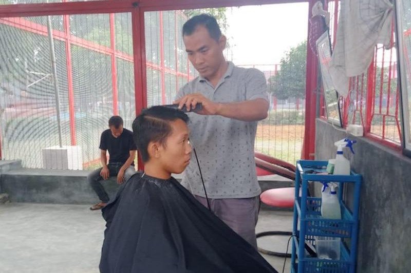 Warga binaan Lapas Kayuagung diberi pelatihan keterampilan wirausaha