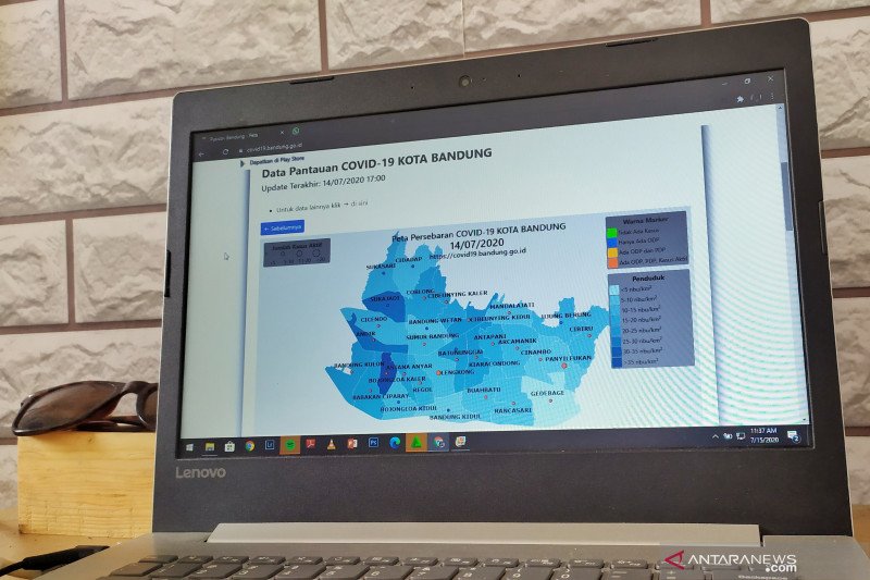 Tujuh kecamatan Kota Bandung bebas kasus positif aktif corona