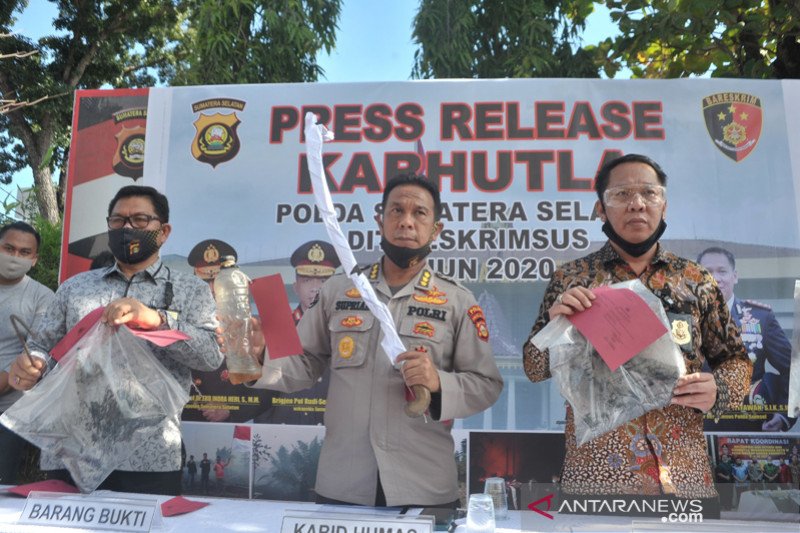 Rilis pelaku pembakar lahan Sumsel