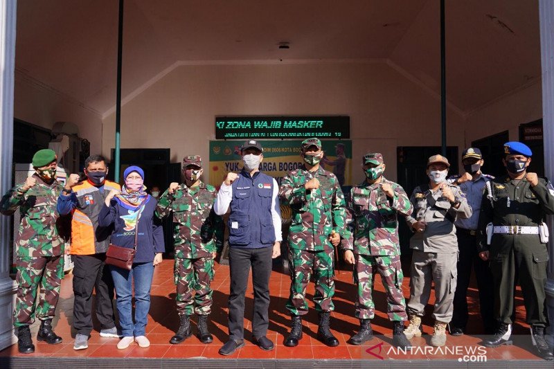 Tim gabungan Kota Bogor lakukan Operasi Masker