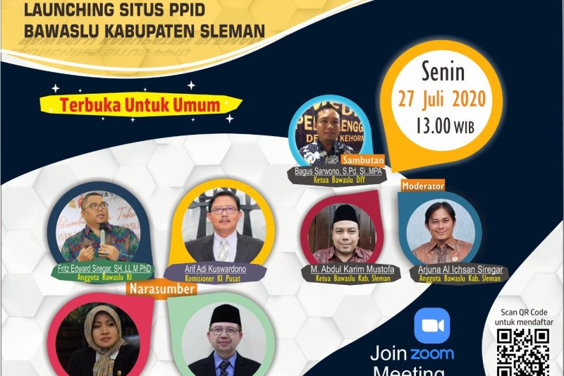 Bawaslu Sleman meluncurkan layanan informasi Pilkada 2020 secara daring