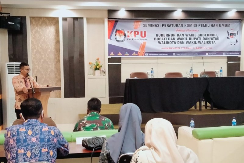 KPU Pesisir Selatan gelar seminasi peraturan pencalonan kepala daerah