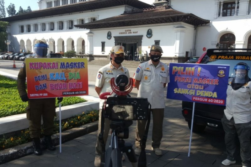 Satpol PP Jabar catat 927 pelanggar protokol kesehatan di kantor Pemprov