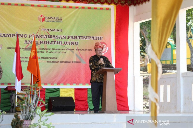Bawaslu RI resmikan kampung antipolitik uang Bulang Lintang Batam