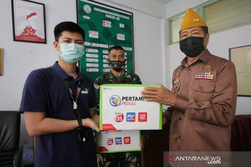 Pertamina MOR VII bagikan 200 paket safety kit dan Sembako ke Veteran RI