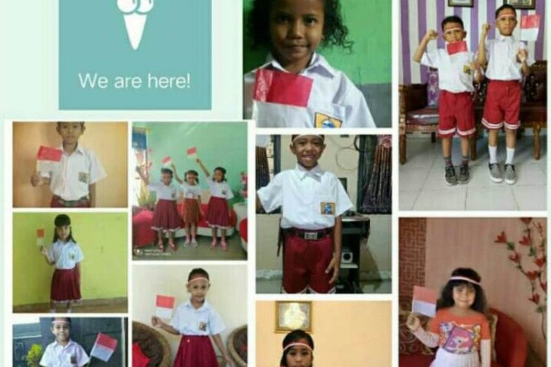 SD KIMS gelar upacara kemerdekaan secara daring