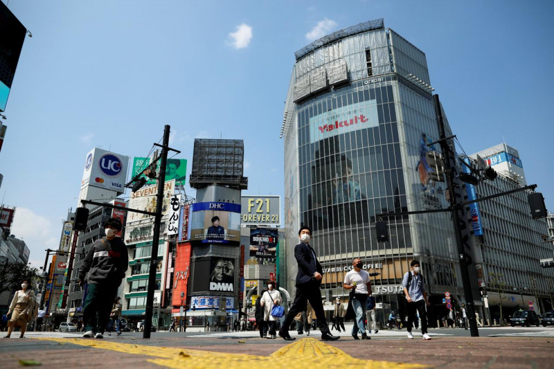 Perekonomian Jepang catat rekor terdalam kontraksi capai 27,8 persen