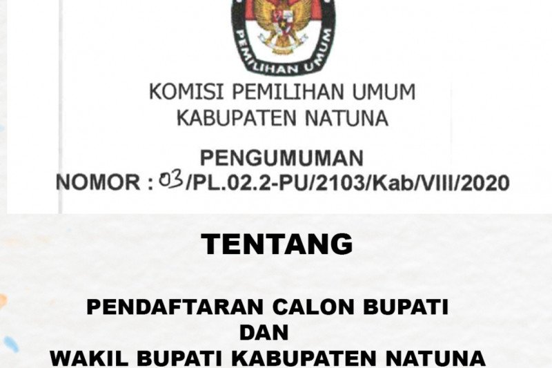 Pengumuman KPU Natuna