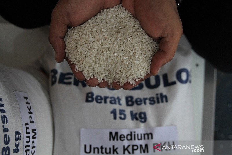 BANTUAN SOSIAL BERAS DARI KEMENSOS DI KENDARI