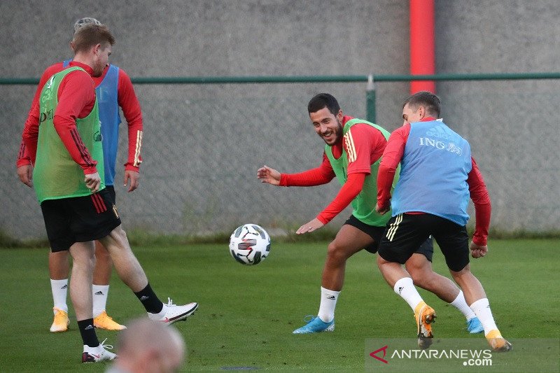 Pelatih timnas Belgia tak mau ambil risiko mainkan Hazard lawan Islandia