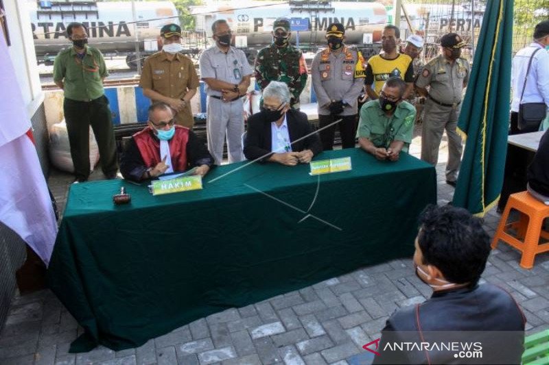 SIDANG DI TEMPAT BAGI PELANGGAR PROTOKOL KESEHATAN