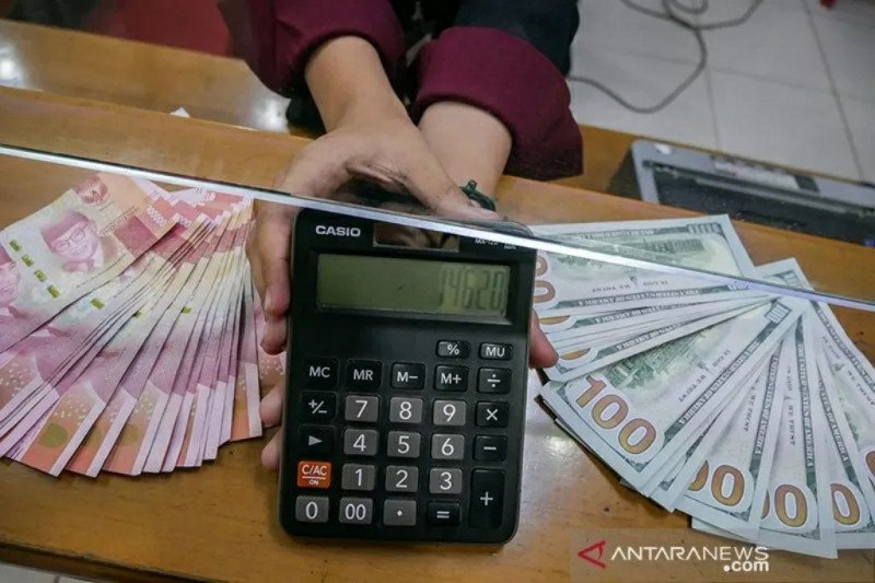 Rupiah pada Rabu menguat 55 poin