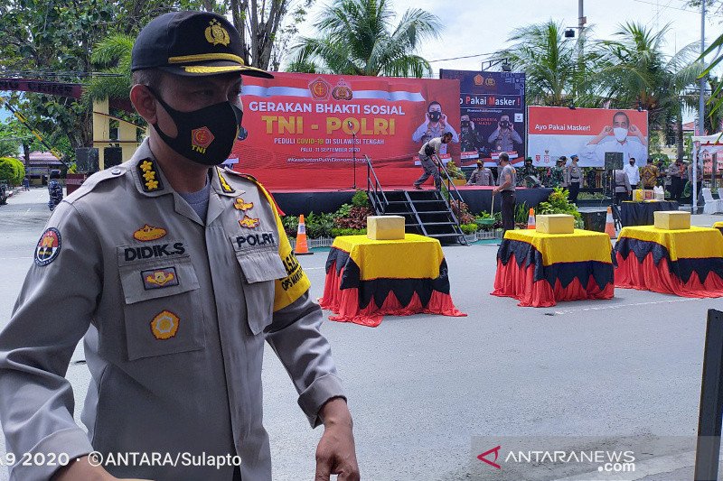 Aparat keamanan di Sulteng mulai operasi penegakan protokol kesehatan