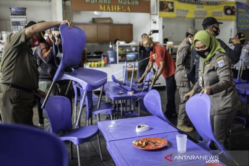 PENERTIBAN TEMPAT MAKAN PELANGGAR PSBB TOTAL