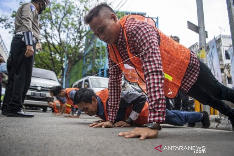 Razia Masker di Palembang