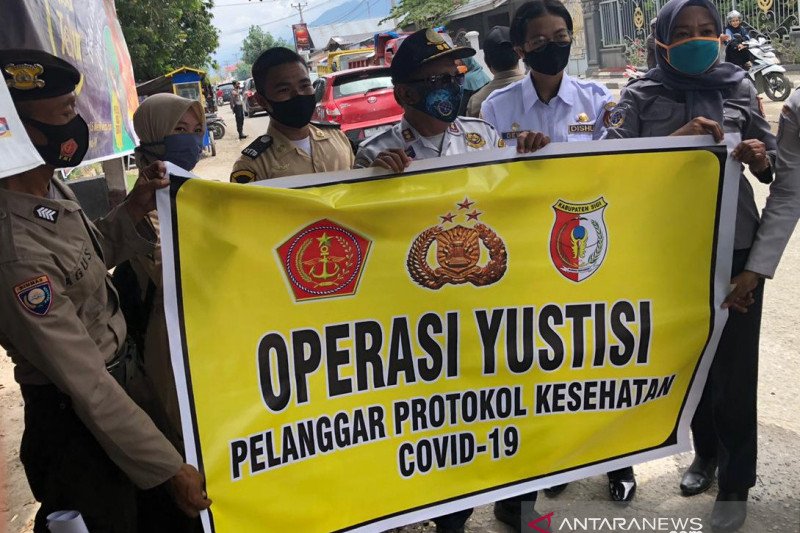Polda Sulteng temukan 3.543 pelanggar protokol kesehatan