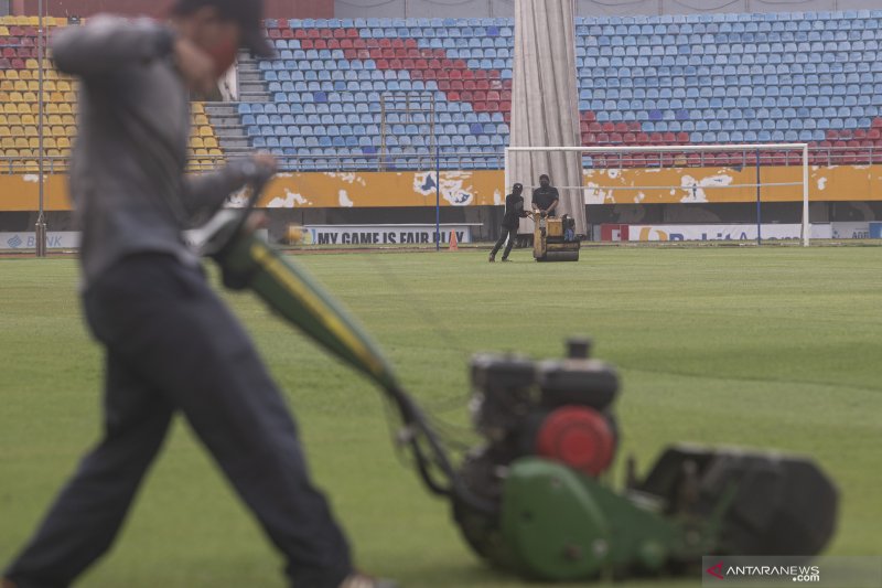 Perawatan Rumput Stadion Gelora Sriwijaya Jakabaring