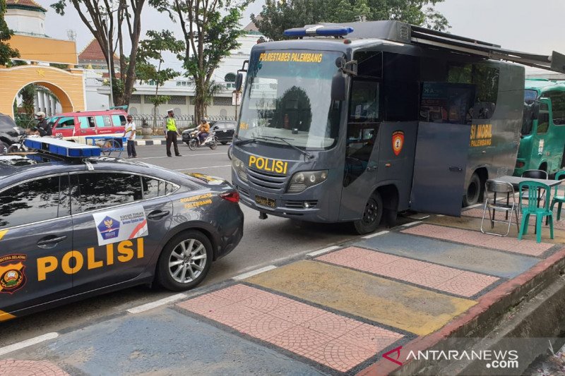 Puluhan warga Palembang terjaring operasi yustisi disiplin masker