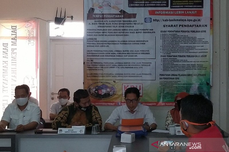 KPU Kabupaten Tasikmalaya tetapkan empat pasangan peserta pilkada 2020