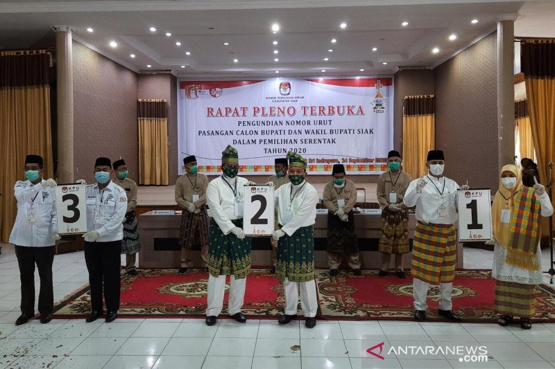 Laporan awal dana kampanye Pilkada Siak, Paslon Alfedri-Husni 10 kali lipat dibanding yang lain